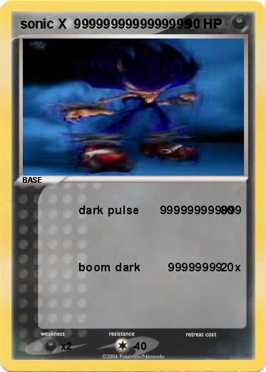 Pokemon sonic X  9999999999999999