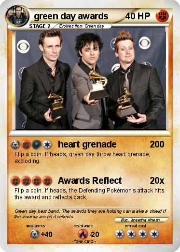 Pokemon green day awards