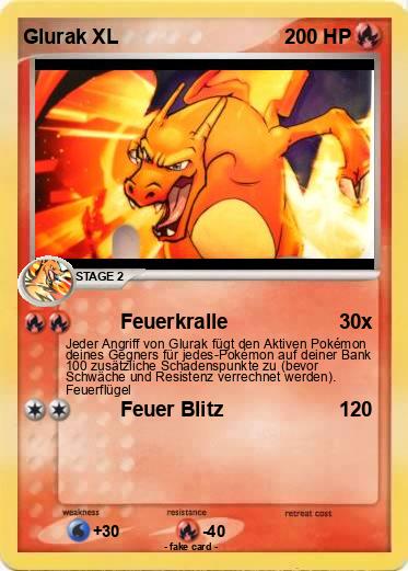 Pokemon Glurak XL
