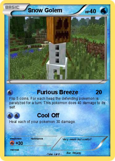 Pokemon Snow Golem