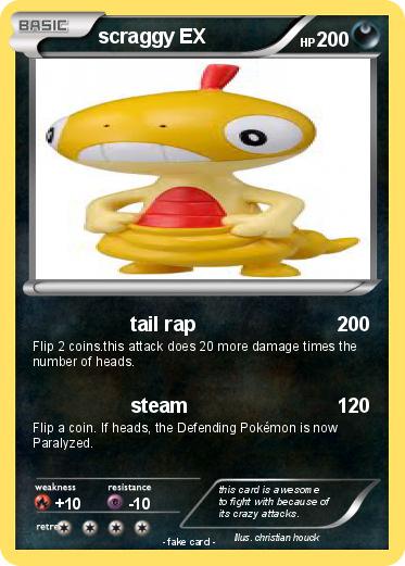 Pokemon scraggy EX