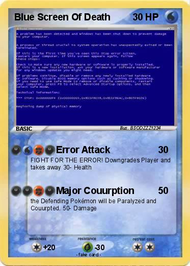 Pokemon Blue Screen Of Death