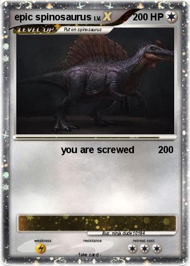 Pokemon epic spinosaurus