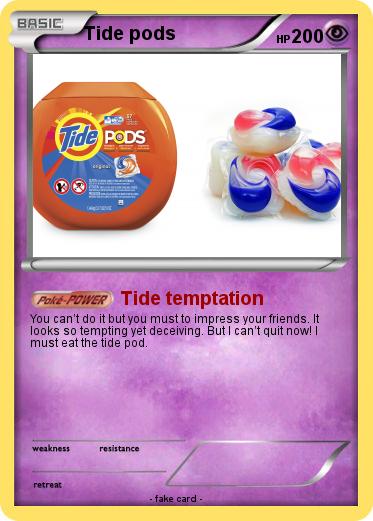 Pokemon Tide pods