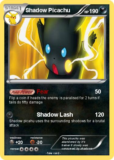 Pokemon Shadow Picachu