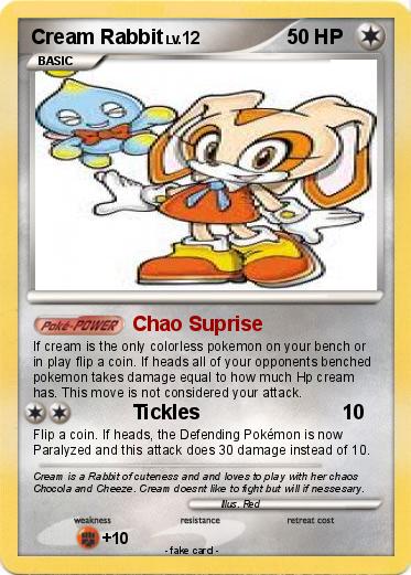 Pokemon Cream Rabbit