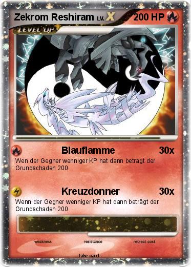 Pokemon Zekrom Reshiram
