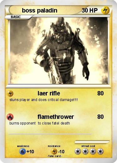 Pokemon boss paladin