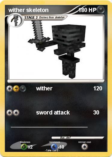 Pokemon wither skeleton