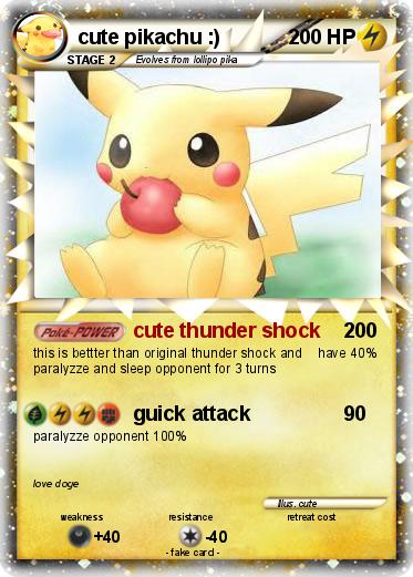 Pokemon cute pikachu :)