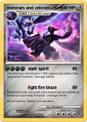 Pokemon reshiram and zekrom