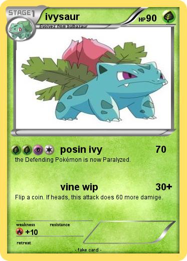 Pokemon ivysaur