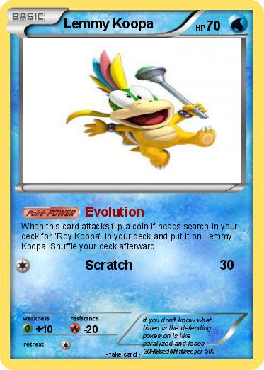 Pokemon Lemmy Koopa