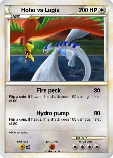 Pokemon Hoho vs Lugia