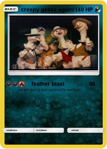 Pokemon creepy geese again!