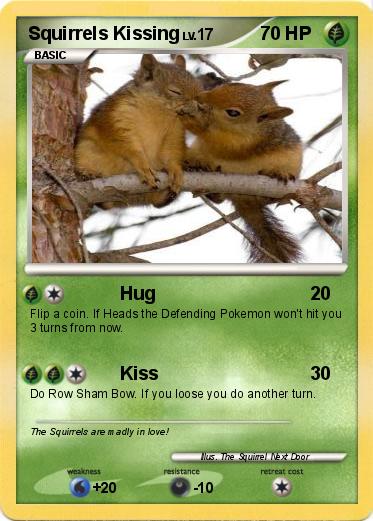 Pokemon Squirrels Kissing