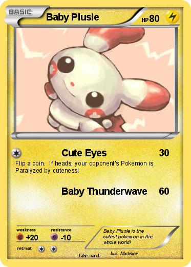 Pokemon Baby Plusle