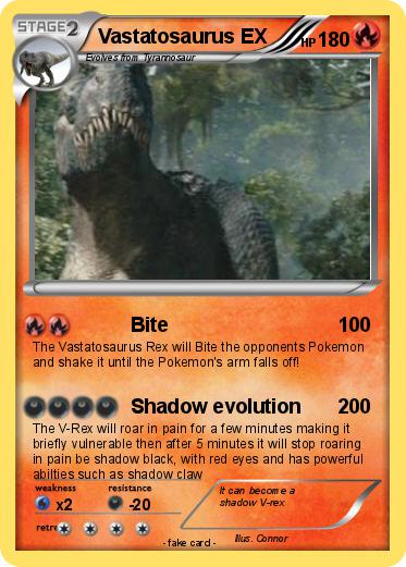 Pokemon Vastatosaurus EX