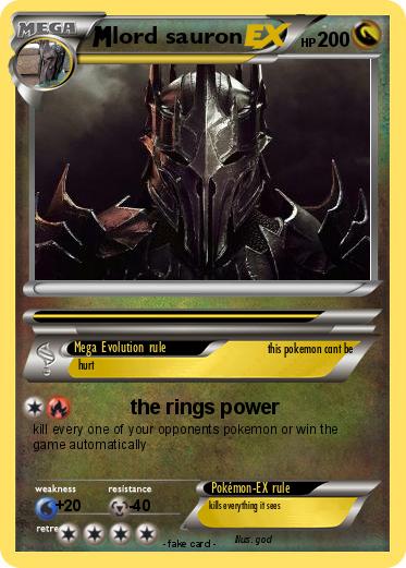 Pokemon lord sauron
