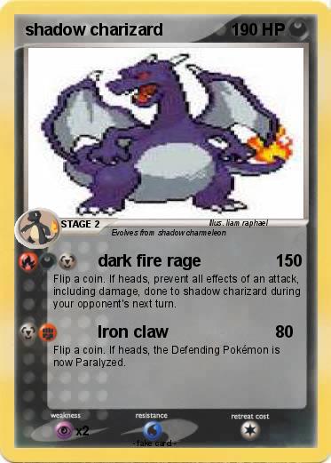 Pokemon shadow charizard