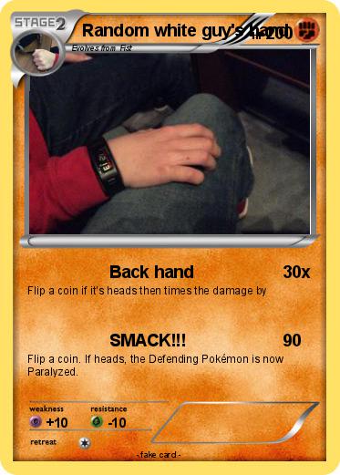 Pokemon Random white guy's hand