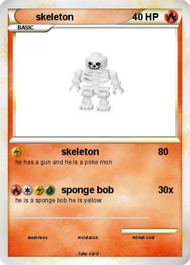 Pokemon skeleton