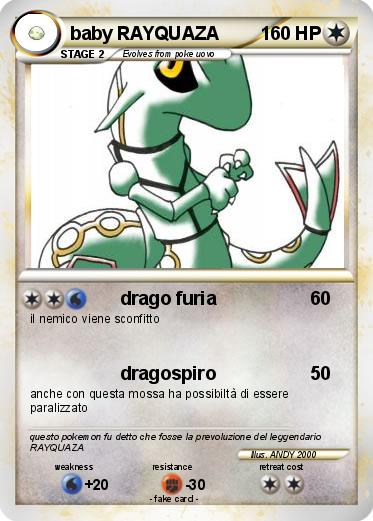 Pokemon baby RAYQUAZA