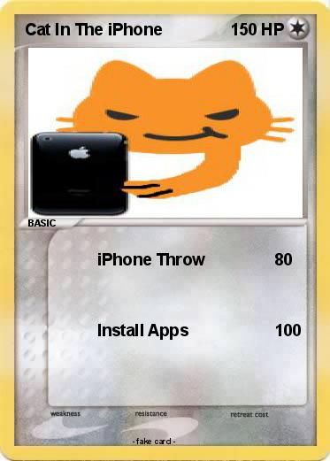 Pokemon Cat In The iPhone