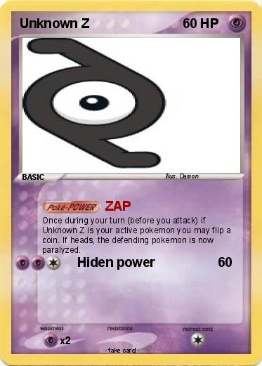 Pokemon Unknown Z
