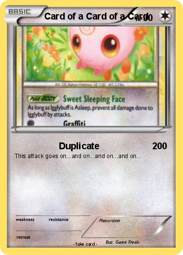Pokemon Card of a Card of a Card