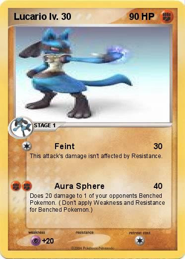 Pokemon Lucario lv. 30