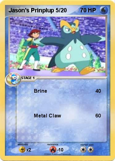 Pokemon Jason's Prinplup 5/20