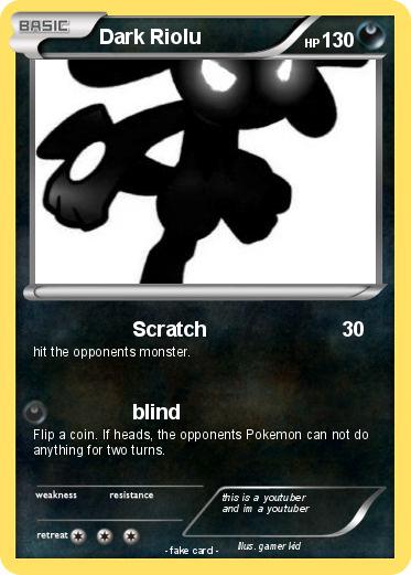 Pokemon Dark Riolu