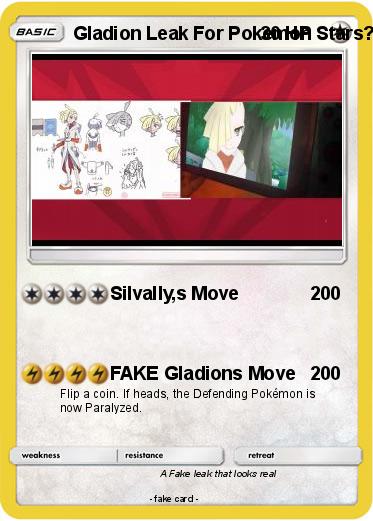 Pokemon Gladion Leak For Pokemon Stars?