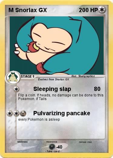 Pokemon M Snorlax GX