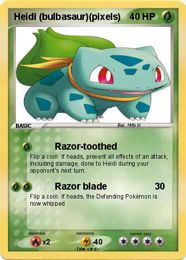 Pokemon Heidi (bulbasaur)(pixels)