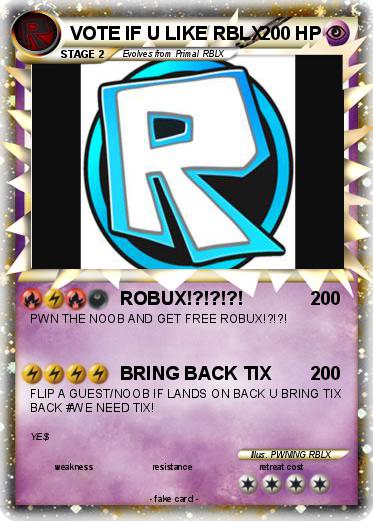 Pokemon VOTE IF U LIKE RBLX Pokemon VOTE IF U LIKE RBLX