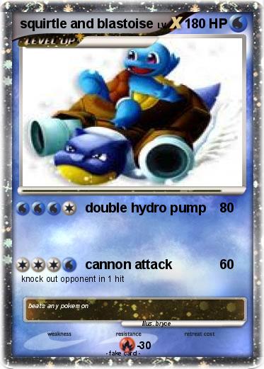 Pokemon squirtle and blastoise