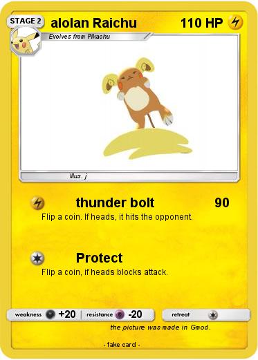 Pokemon alolan Raichu