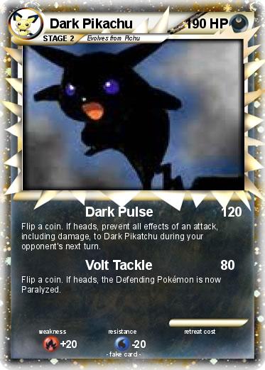 Pokemon Dark Pikachu