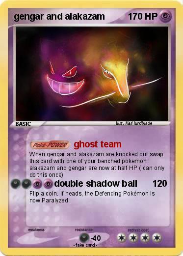 Pokemon gengar and alakazam