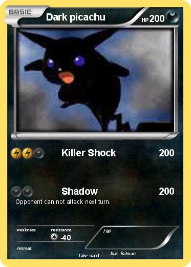 Pokemon Dark picachu