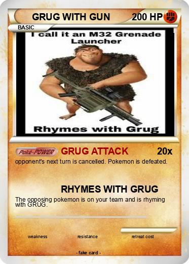 Pokemon GRUG WITH GUN