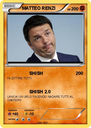 Pokemon MATTEO RENZI