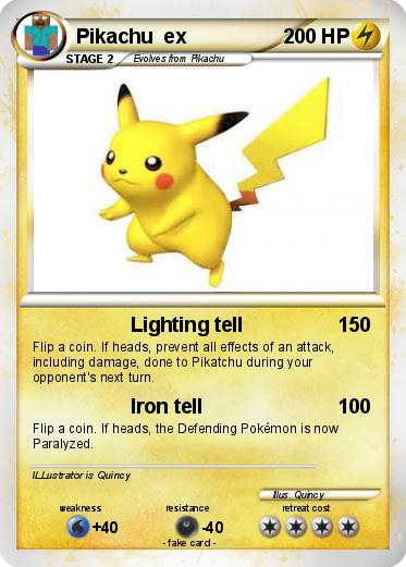 Pokemon Pikachu  ex