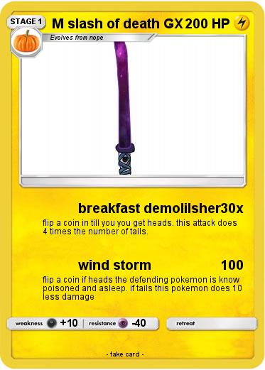 Pokemon M slash of death GX
