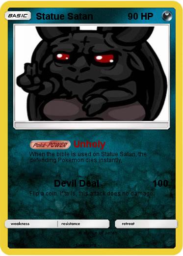 Pokemon Statue Satan