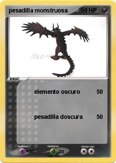 Pokemon pesadilla monstruosa