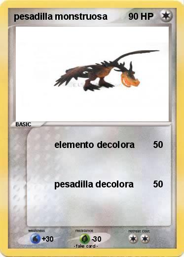 Pokemon pesadilla monstruosa