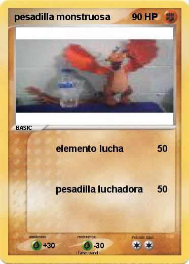 Pokemon pesadilla monstruosa